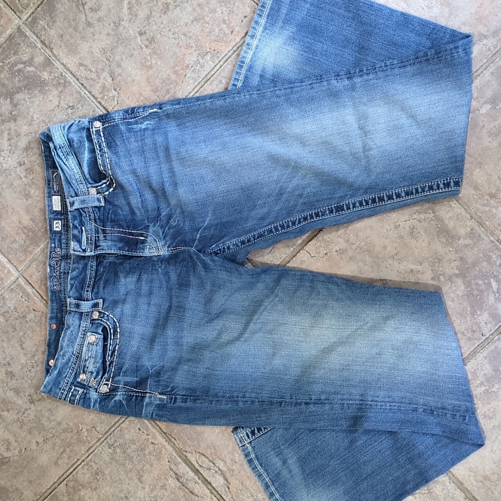 Full length boot cut jeans